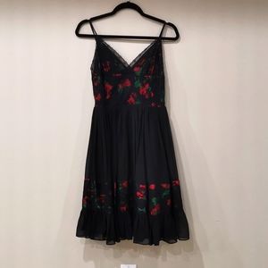 Betsey Johnson | Roses Silk Dress
